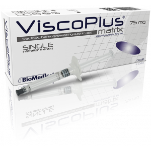 VISCOPLUS MATRIX 75 MG / 3 ML ( SODIUM HYALURONATE 2.5 % ) INTRA-ARTICULAR PREFILLED SYRINGE 3 ML